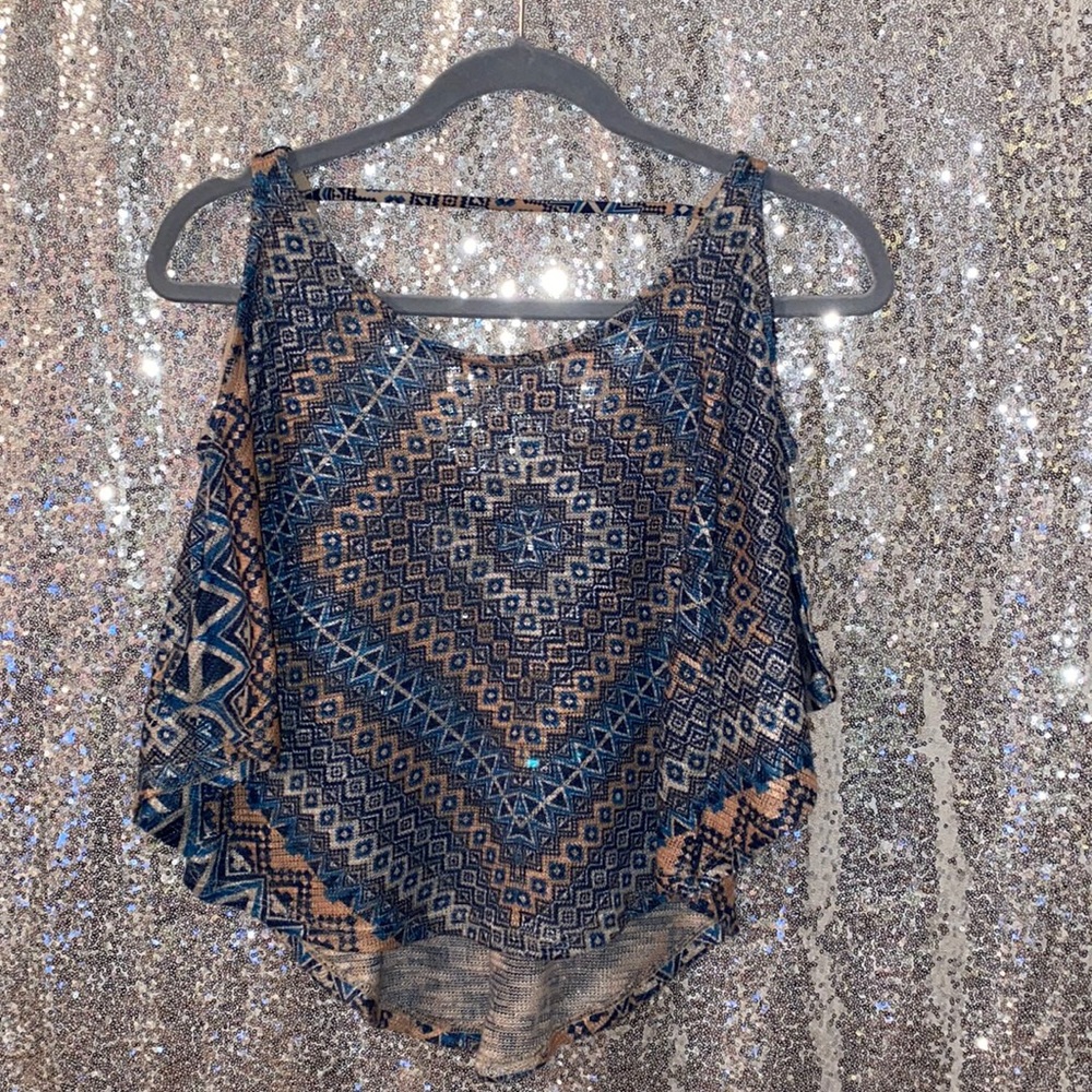Boho Chic Poncho Sleeve Rue 21 Pattern Top